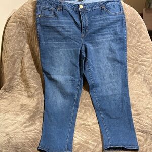 d. jeans Women's Cropped Blue Jeans